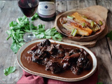 Joues de bœuf façon bourguignon au chocolat