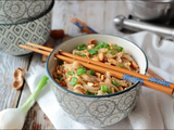 Nouilles de riz au beurre de cacahuètes