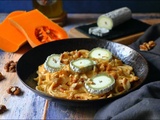 Pâtes crémeuses au butternut et fromage de chèvre