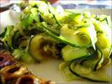 Poêlée de tagliatelles de courgettes