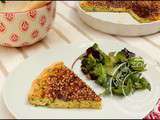 Quiche courgettes amandes