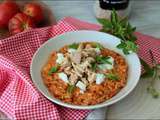 Risotto à la tomate, thon et olives de Cyril Lignac