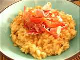 Risotto au jambon croustillant et reblochon