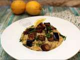 Risotto aux aubergines, citron et basilic de Yotam Ottolenghi