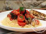 Salade d’aubergine et de tomates