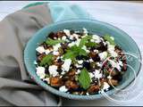 Salade d’aubergines grillées à la feta et pignons