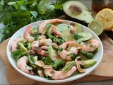 Salade d’avocat et crevettes