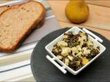 Salade de lentilles beluga à l’avocat poire et feta