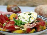 Salade de lentilles corail et burrata à l’italienne