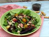 Salade de thon aux lentilles vertes et cacahuètes