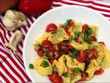 Salade de tortellini aux poivrons marinés