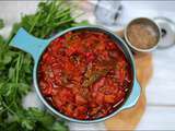 Salade juive – salade de poivrons grillés et tomate