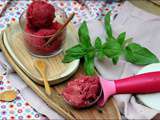 Sorbet fraises et basilic – sans sorbetière