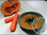 Soupe automnale courge et champignons