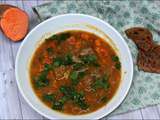 Soupe épicée à l’agneau et patate douce et ses petits pains au fenouil