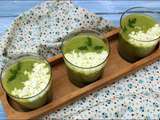 Soupe froide de courgette et feta