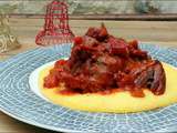 Souris d’agneau sauce tomate et polenta