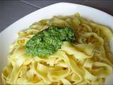 Tagliatelles au pesto de courgette