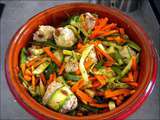 Tajine de boulettes de dinde aux courgettes