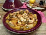 Tajine de poisson aux pommes de terre et olives