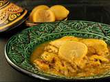 Tajine de poulet au citron confit