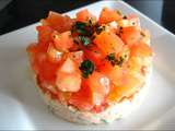 Tartare de tomates au thon