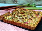 Tarte alsacienne à la rhubarbe