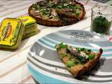 Tarte au blé noir aux oignons doux et sardines à l’huile