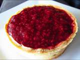 Tarte aux framboises et chocolat