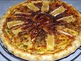 Tarte aux lardons cancoillotte et camembert