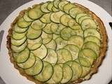 Tatin de courgettes et crème de pignons au miel