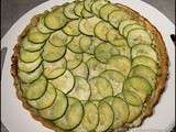 Tatin de courgettes et crème de pignons au miel