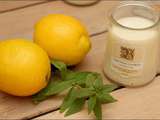 Yaourts maison verveine/citron