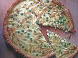 Tarte Petits Pois frais Poulet à la Crème d’Amande