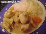 Blanquette de poulet au lait de coco :