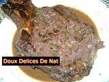 Cote de boeuf au vin rouge :