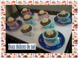 Cupcakes tasse de chocolat chaud :