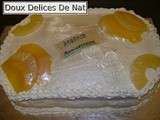 Entremet aux mangues et ananas pour un anniversaire :