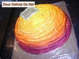 Entremet rose passion aux fruits exotiques :