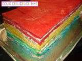 Gateau rainbow stracciatella :