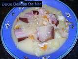 Soupe de haddock aux lardons :