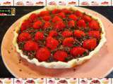 Tarte aux fraises et praliné :