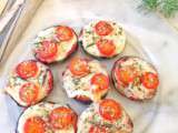 Aubergines façon mini pizzas