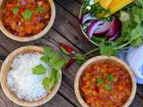 Dahl de lentilles aux poivrons tricolores