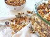 Granola aux noisettes et pépites de chocolat