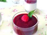 Panna cotta aux fruits rouges vegan