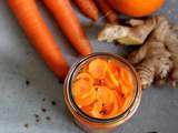 Pickles de carottes gingembre et orange