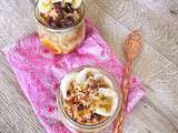 Porridge banane et caramel coco vegan