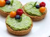 Tartelettes vegan pomme kiwi