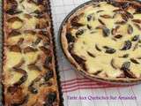 Tarte Aux Quetsches Sur Lit d'Amandes